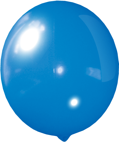 Helium Free Balloon - Blue Colour Balloon (500x500)