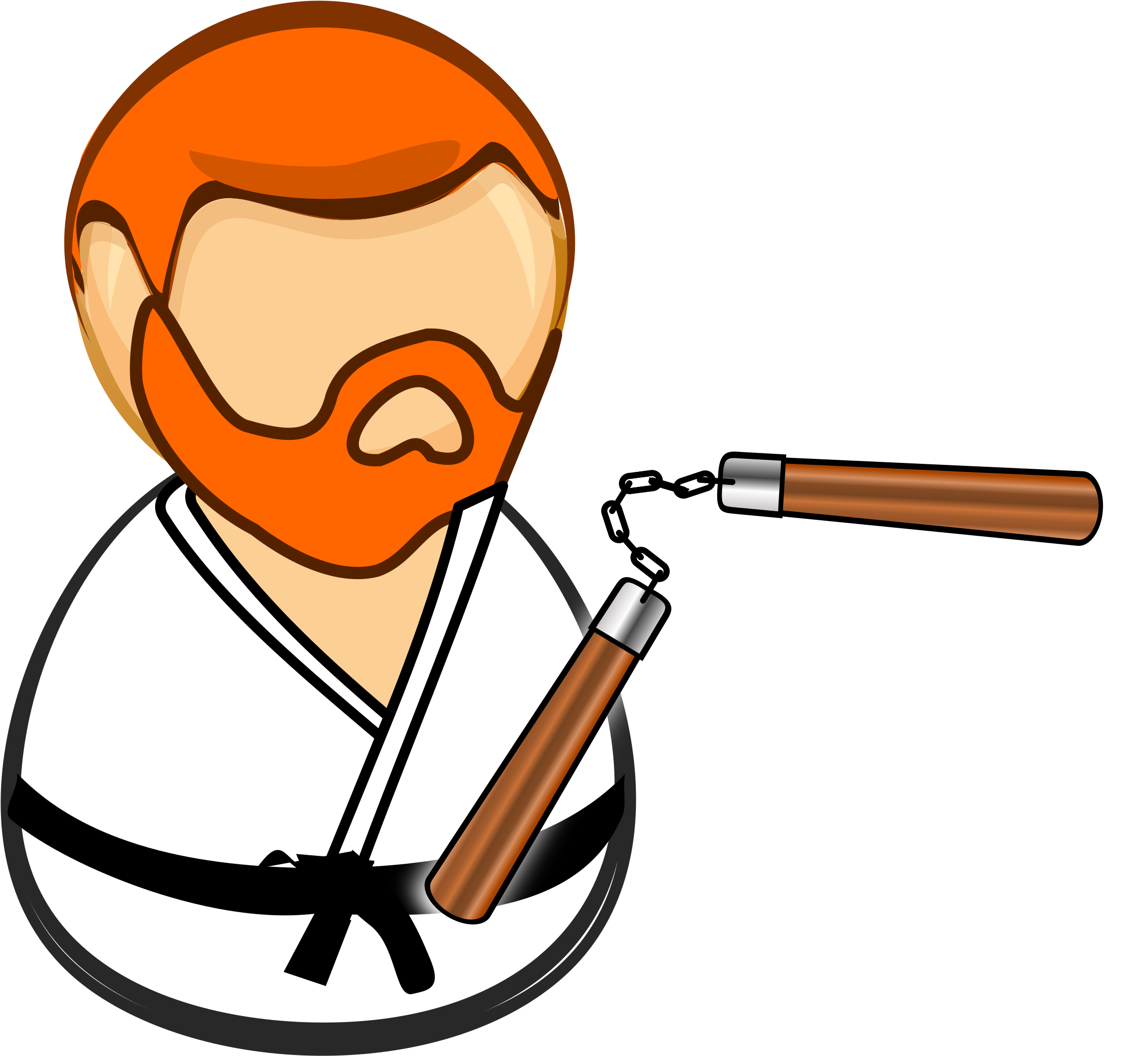 Chuck Norris Cartoon Vector Clipart - Chuck Norris Cartoon Vector (2400x2238)