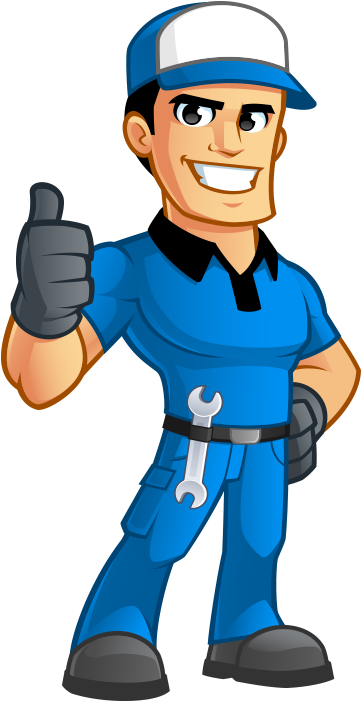 Become A Super Service Writer Using The Rss Toolbox - Mechanic Cartoon (400x700)