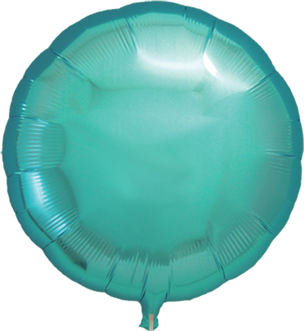Metallic Light Blue Round 18" Foil Balloon - Inflatable (800x800)