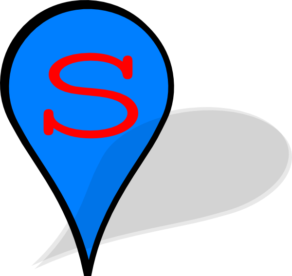 Pin Clip Art At Clkercom Vector Online Royalty Free - Blue Marker Google Maps (600x567)
