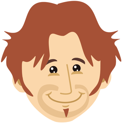 Blonde Cartoon Man Head - Cabeça Desenho (512x512)