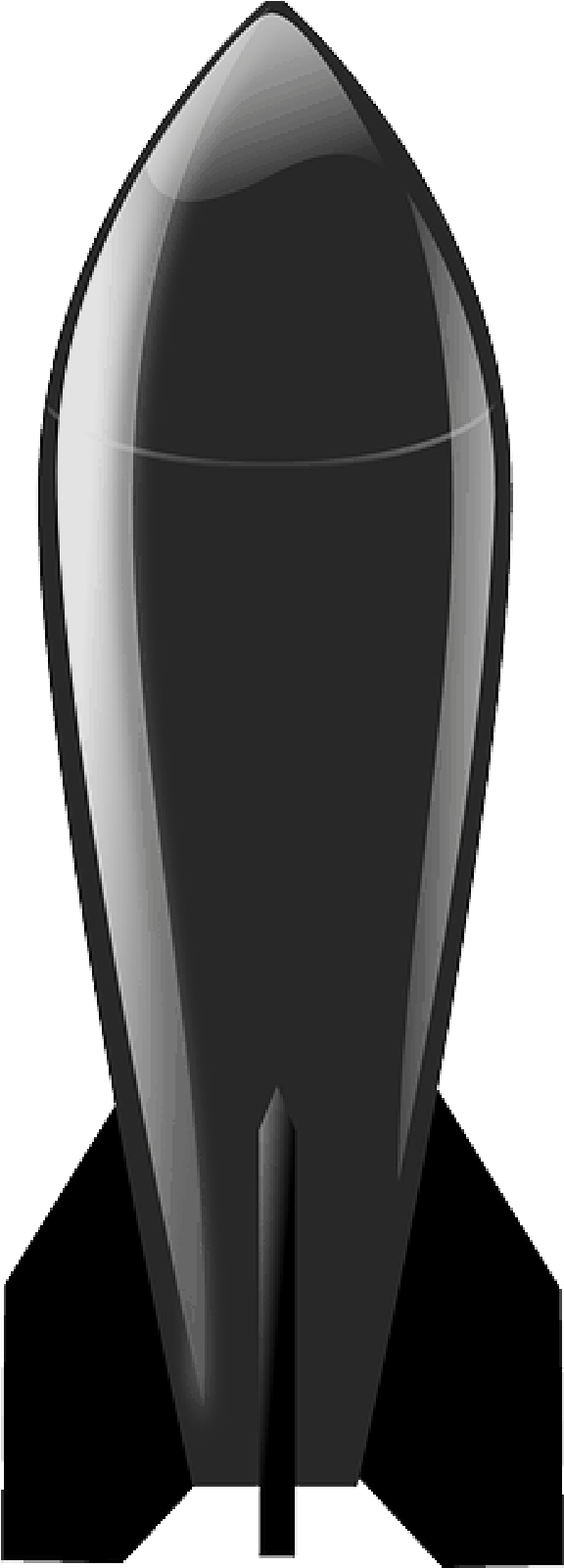 Black, Silhouette, Cartoon, Plane, Atom, Bomb, Atomic - Bomb Clip Art (800x1600)