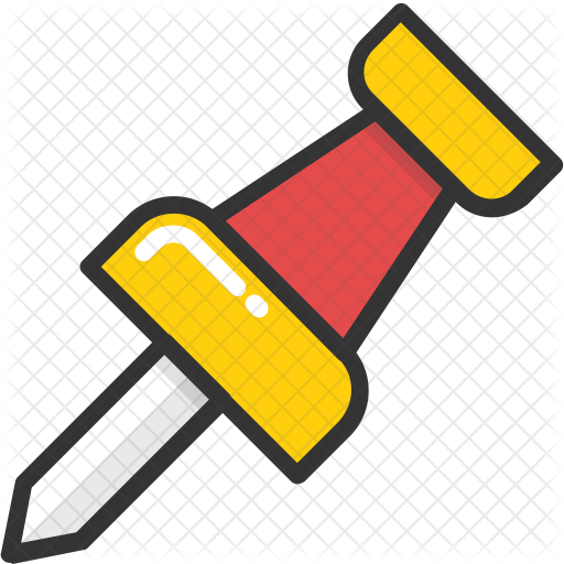 Push Pin Icon - Drawing Pin (512x512)