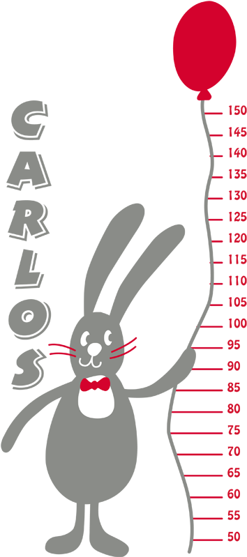 Medidor Infantil Conejo - Drawing (400x800)
