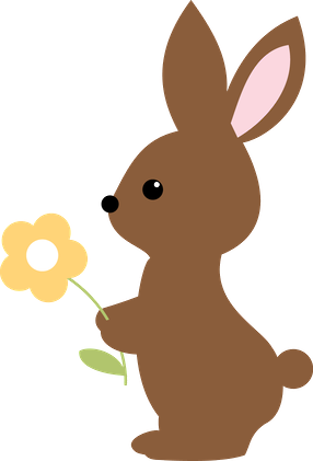 Infantiles - Brown Rabbit Baby Clipart (286x421)