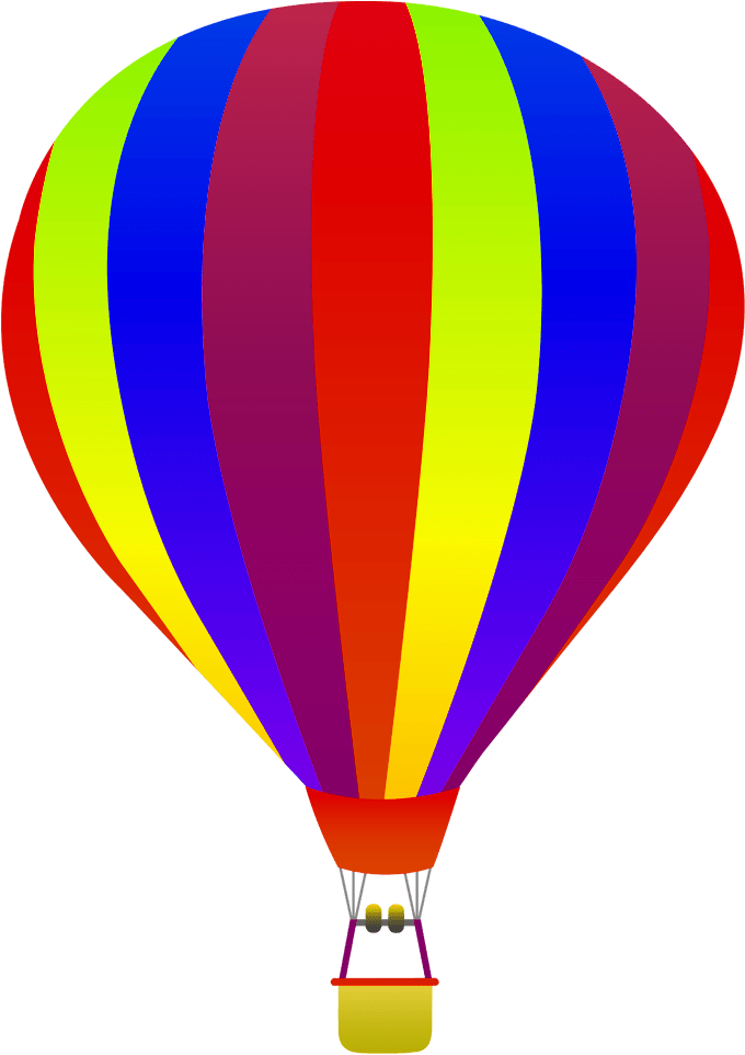 Hot Air Balloon No Background - Transparent Background Hot Air Balloon Clip Art (1000x1000)