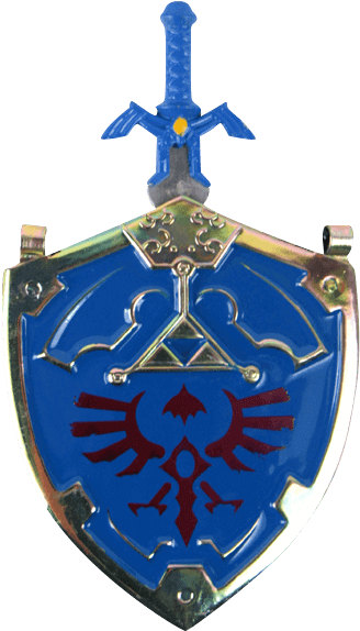 Zelda Clipart Master Sword - Master Sword And Hylian Shield (573x573)