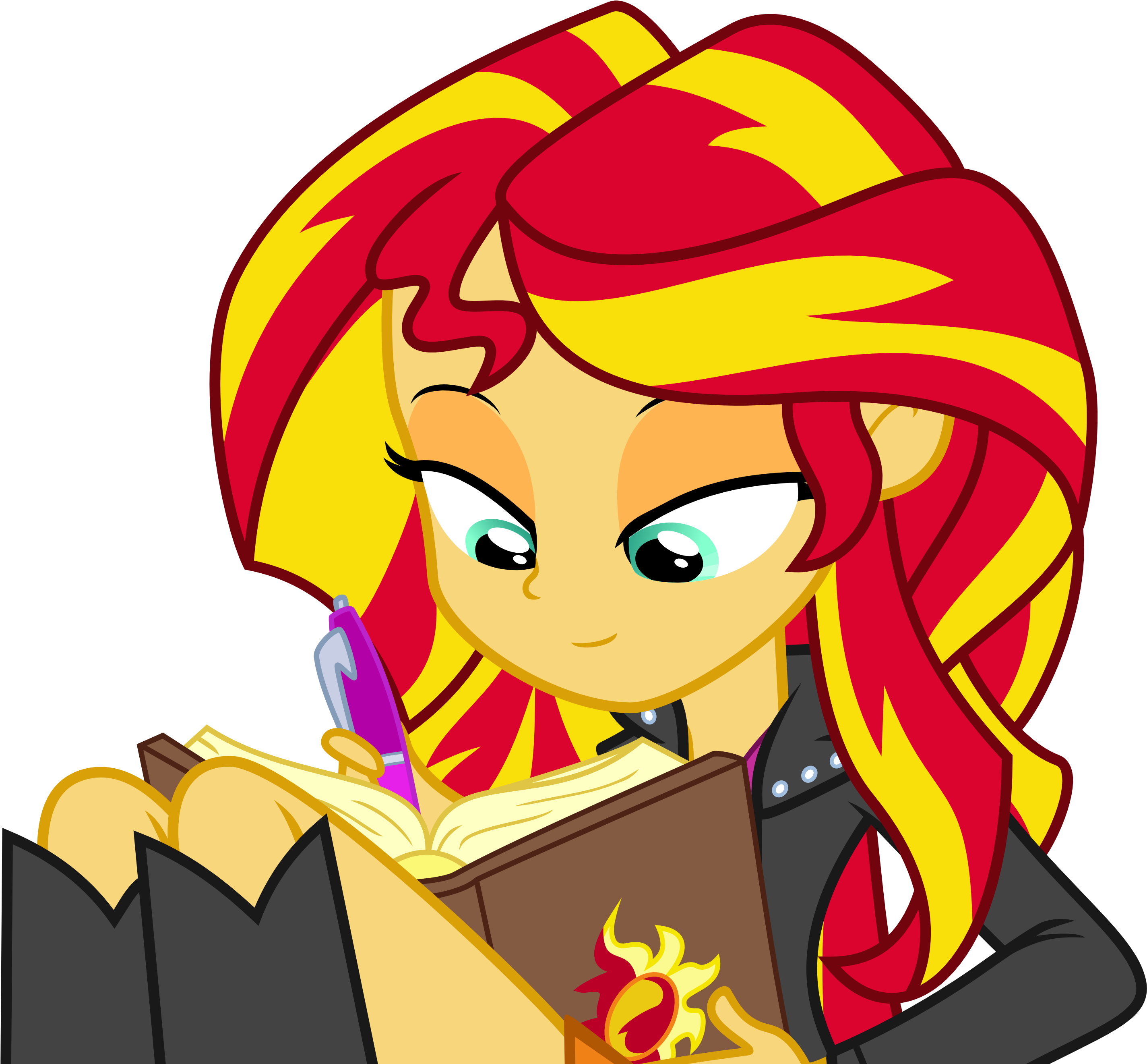 Sunset Shimmer Writing Diary Svg By S-guri - Twilight Sparkle (5333x3000)