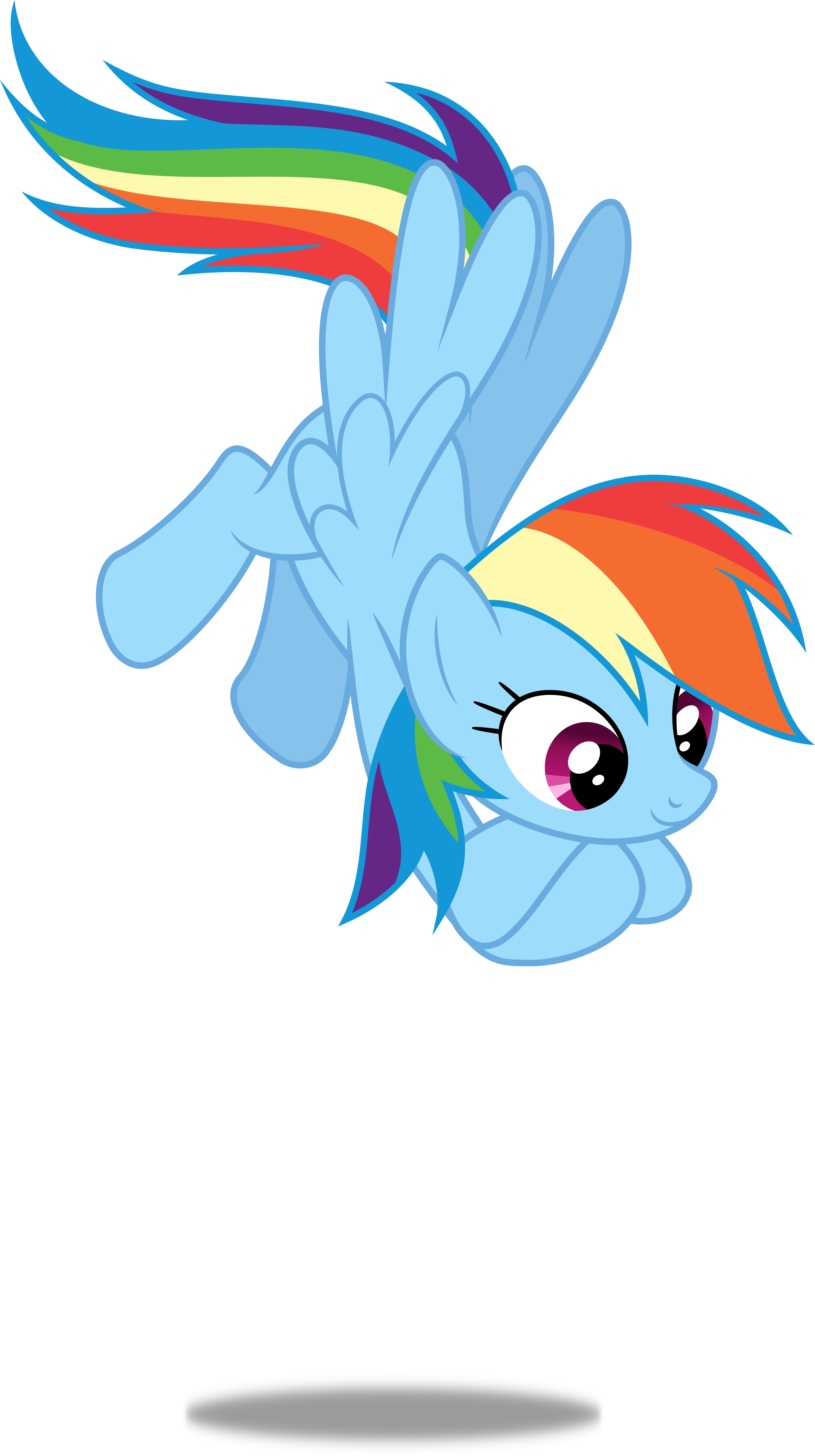 Vector - My Little Pony Rainbow Dash Gif (3358x6000)