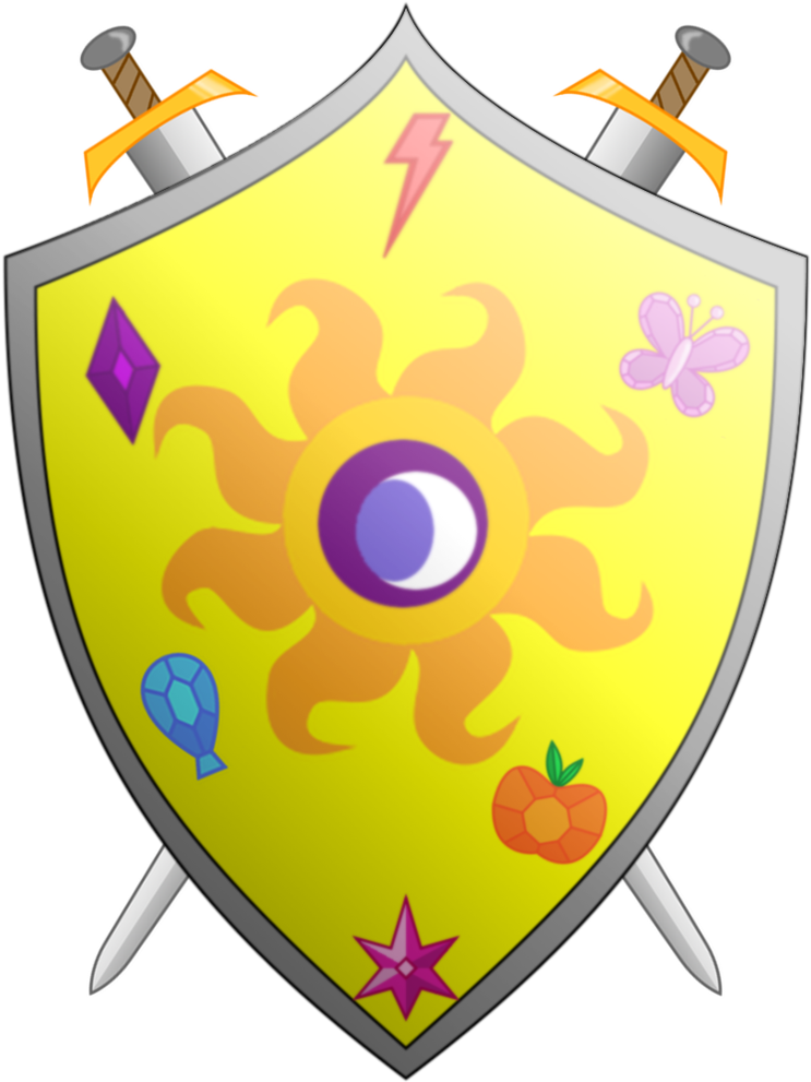 Knights Of Harmony Shield And Arms - Illustration (751x1064)