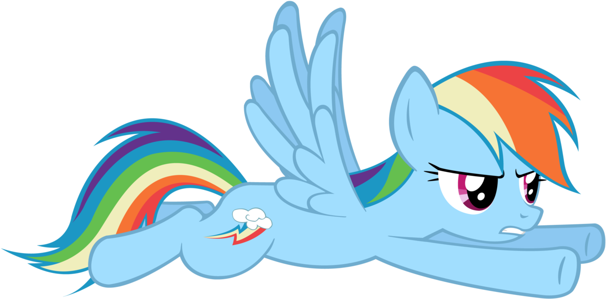 My Little Pony Rainbow Dash Flying Fast - Mlp Rainbow Dash Flying Fast (1226x652)