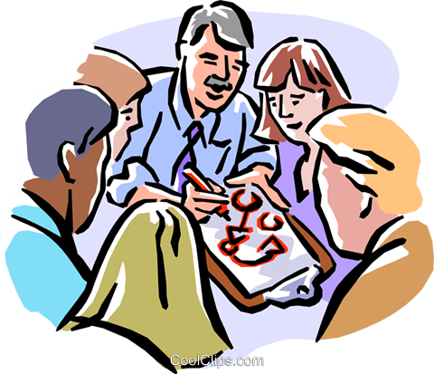 Group Leader Giving Directions Royalty Free Vector - Giving Directions Clip Art (480x413)