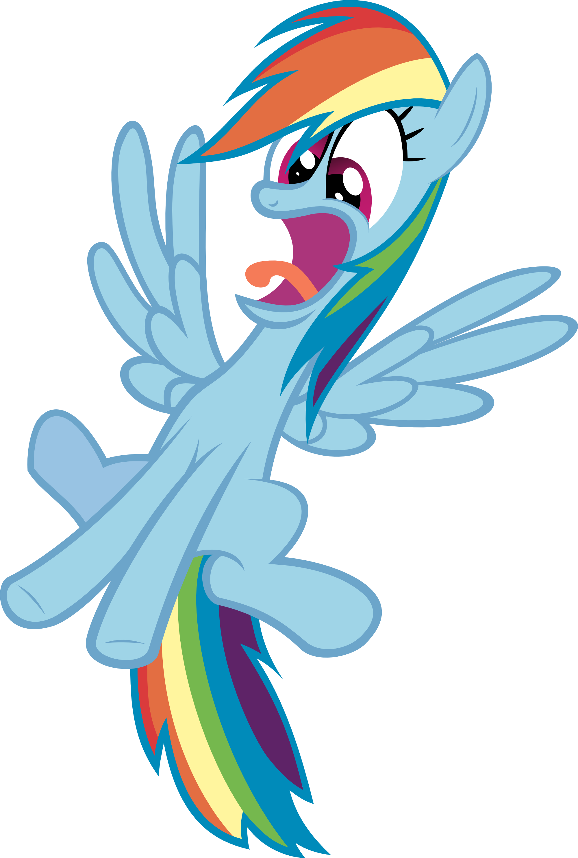 Relaxingonthemoon, Faic, Flying, Le Gasp, Lol, Open - Mlp Rainbow Dash Surprised (2000x2966)