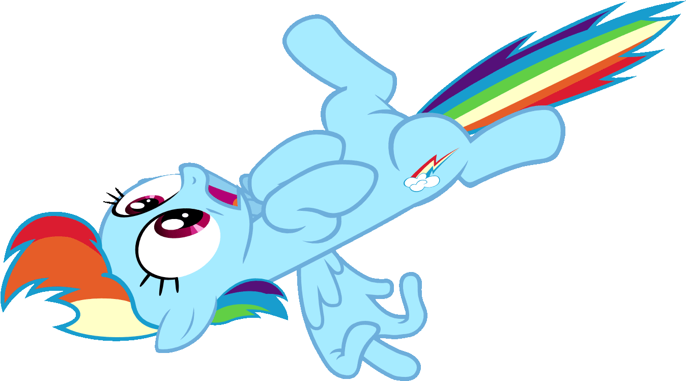 Rainbow Dash Fluttershy Mammal Vertebrate Cartoon Rabbit - My Little Pony Rainbow Dash Hi Gif (1364x760)