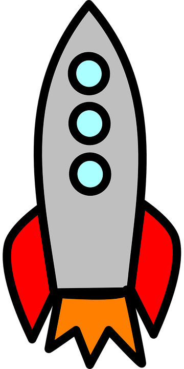 Firefly Cliparts 6, Buy Clip Art - Clipart Rocket Blasting Off (360x720)