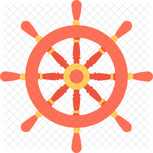 Ship Steering Wheel Icon - Ship's Wheel (512x512)