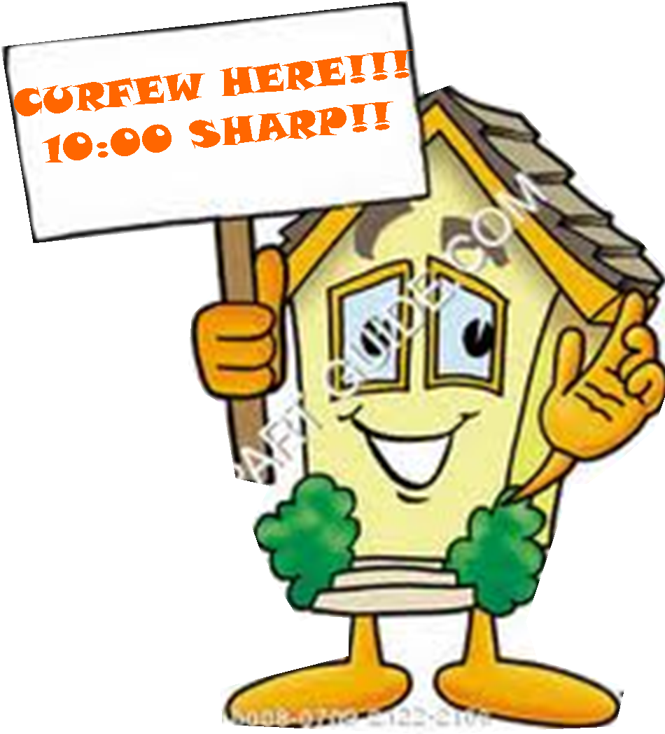 The - Cartoon Home Sign (1018x1069)