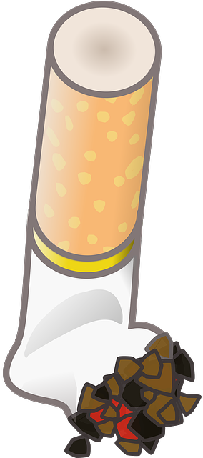 Unhealthy Cigarette End, Cigarette, Smoking, Smoke, - Cigarette Buts Clipart Png (640x640)