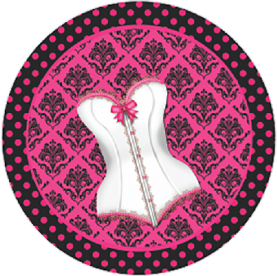 Chá De Lingerie - Personalized Damascos Negros Sobre Fucsia Case For (1000x1000)