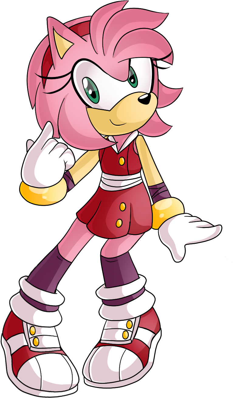 Amy Rose Sonic - Sonic Boom (898x1405)