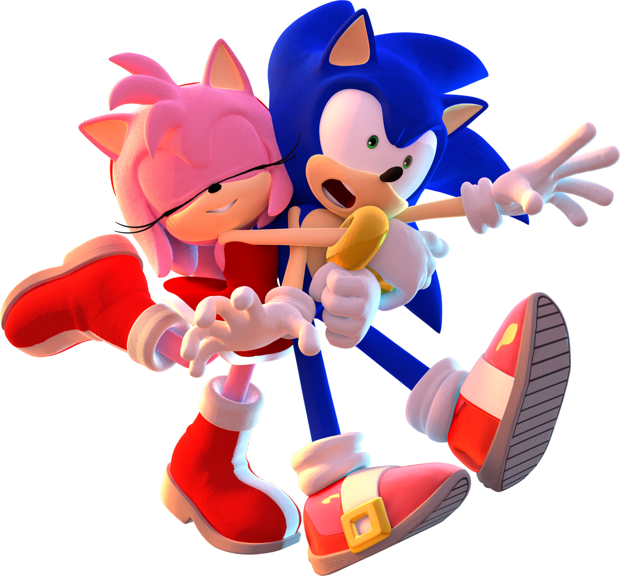 Sonic And Amy By Mateus2014 On Deviantart - Sonic And Amy 3d (1280x1189)