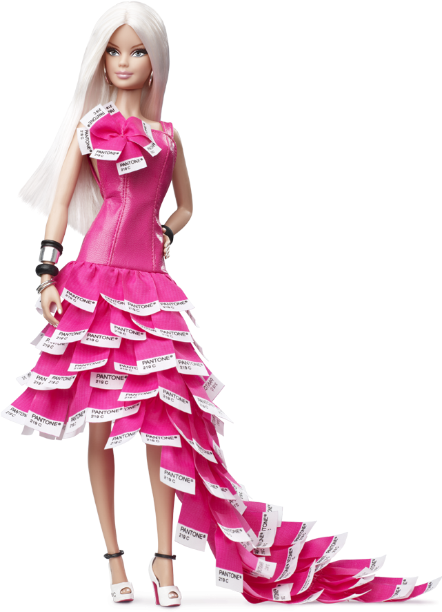 É Q Estava Esperando O Brilho Secar P/ Eu Continuar - Barbie Pink In Pantone Doll (640x950)