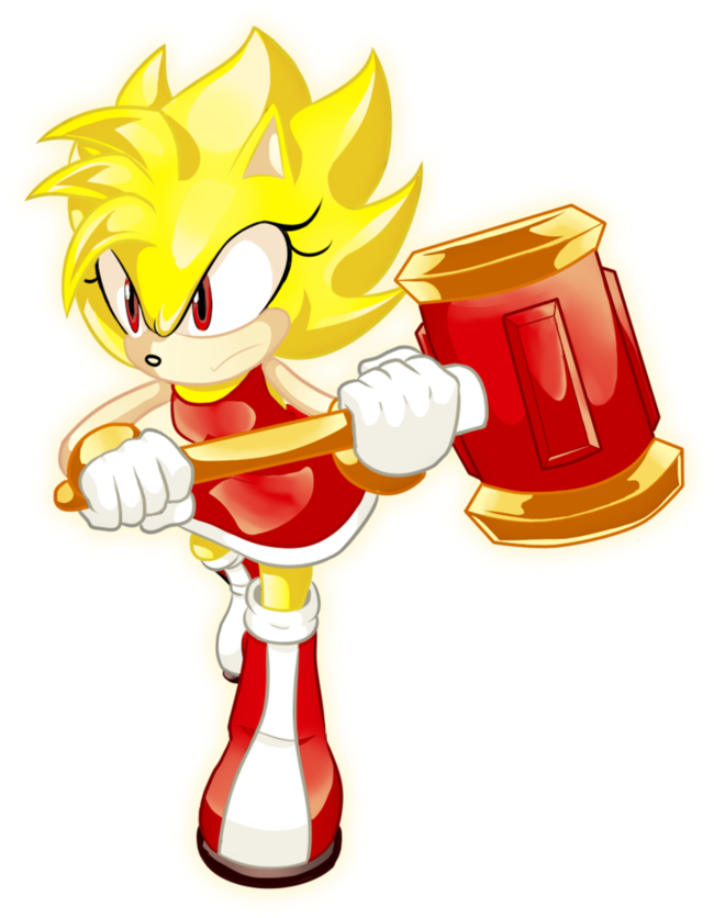 Super Amy By Cores-corner - Sonic The Hedgehog (862x927)