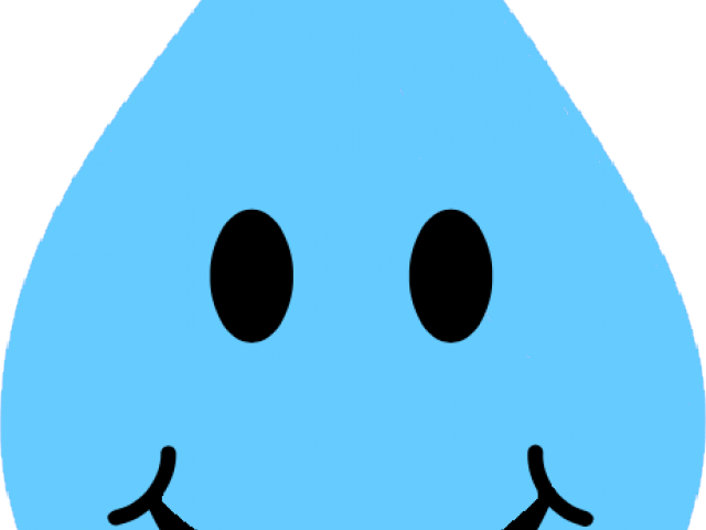 Water Drops Clipart Smiley Face - Water Drops Clipart Smiley Face (640x480)