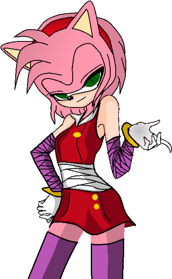 Amy Rose By Kieramandy - Cartoon (1024x1017)