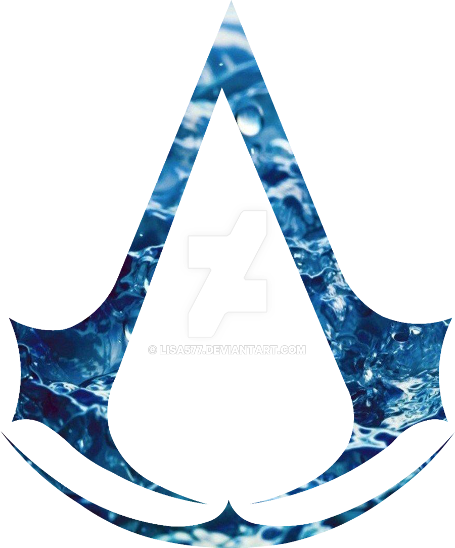 Water Assassins Creed Logo By Lisa577 - Assassin's Creed Logo Water (900x1084)