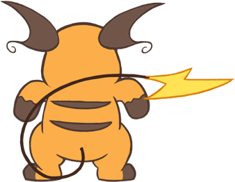 Ссылка На Гифку Pokémon - Raichu Gif (500x333)