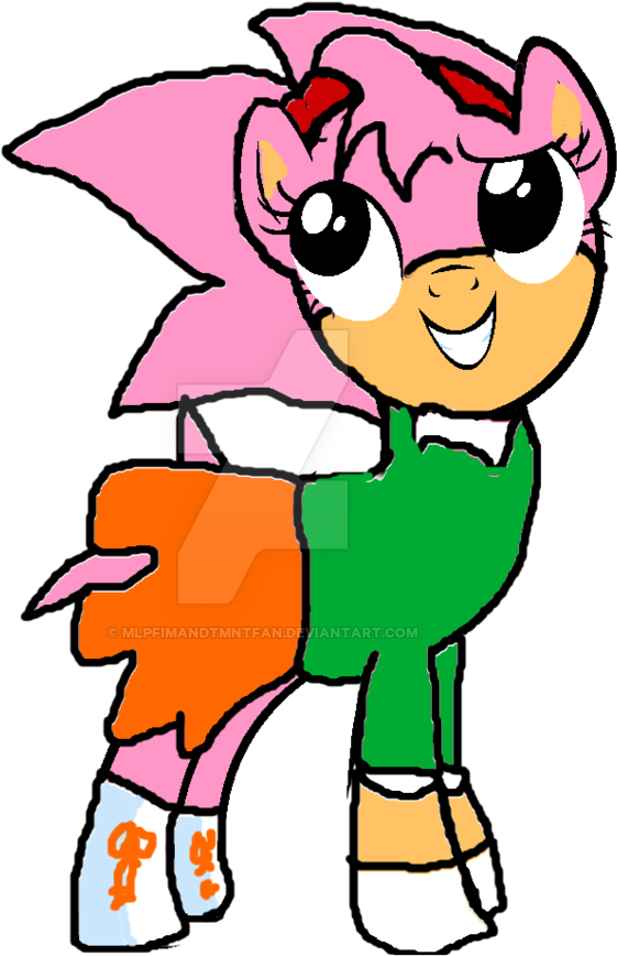 Classic Amy Rose From Sonic As A Pony By Sugalawliet - Amy Rose (800x890)