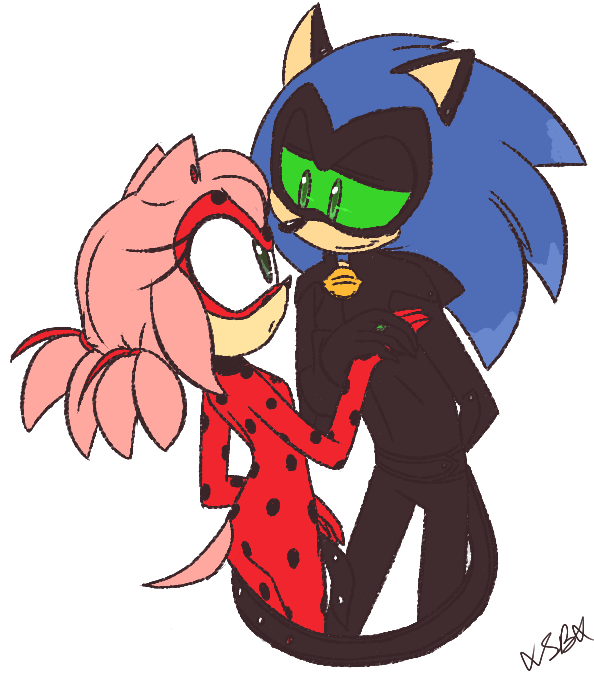 Resultado De Imagen Para Imagenes De Sonamy - Reverse Roles Sonic And Amy (594x680)