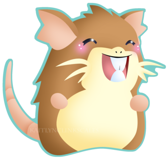 Raticate By Clinkorz - Cute Raticate (400x400)