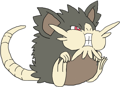 Pokemon Doodledex Raticate Alolan Raticate Normal Raticate - Raticate (425x307)