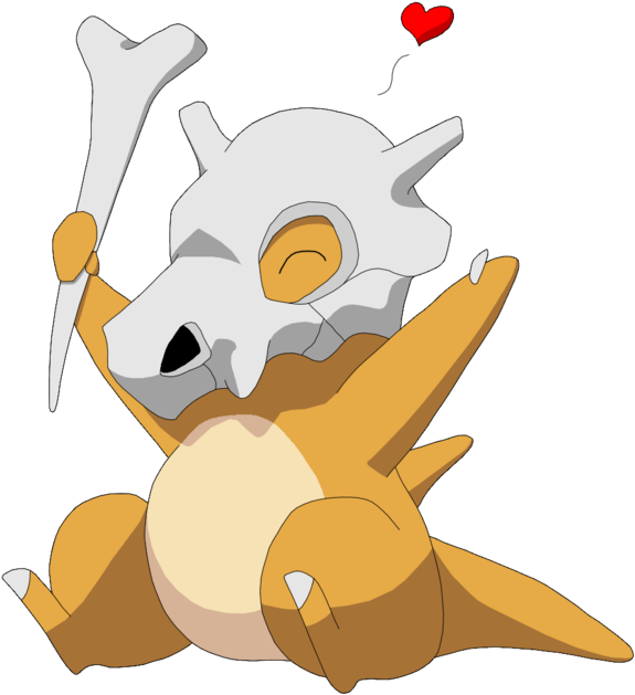 Cute Cubone By Charmingwolfnikki On Deviantart - Drawing (600x660)