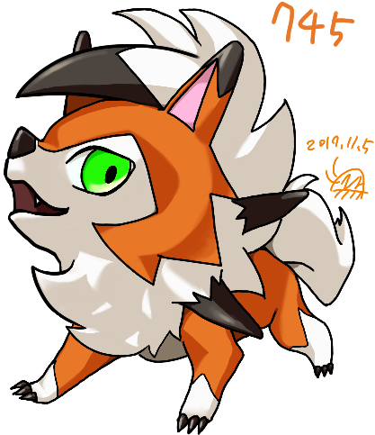Pokemon Lycanroc Lycanroc Dusk Form Aggron Raticate - Cartoon (500x500)