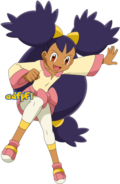 Pokemon Iris Underwear Images - Iris Pokemon Render (400x613)