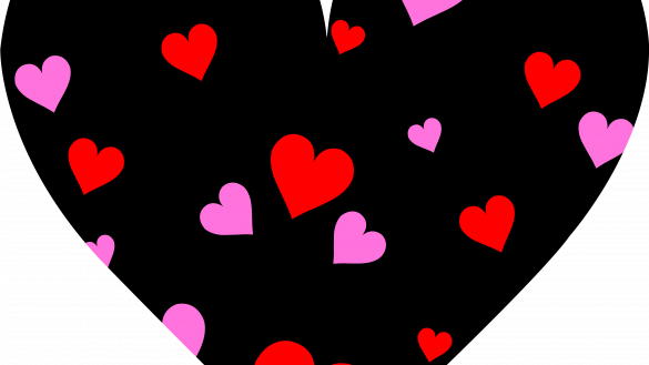 Free Valentine Heart Clipart - Love Hearts Clipart (585x329)
