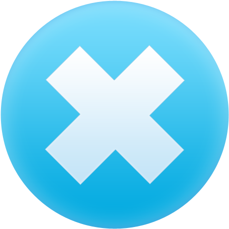 Clear, Delete, Remove Icon Png Image - Blue Close Button Png (512x512)