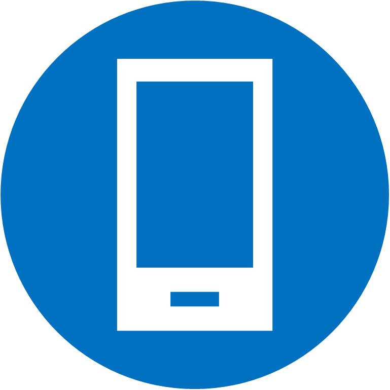 Mobile Expense Icon - Mobile Phone Icon Blue (769x769)