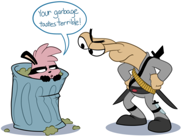 Garbage Day By Justinglowala66 - Cartoon (400x300)