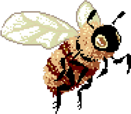 Pixel Art Drawing Tumblr - Bee Pixel Art (500x417)