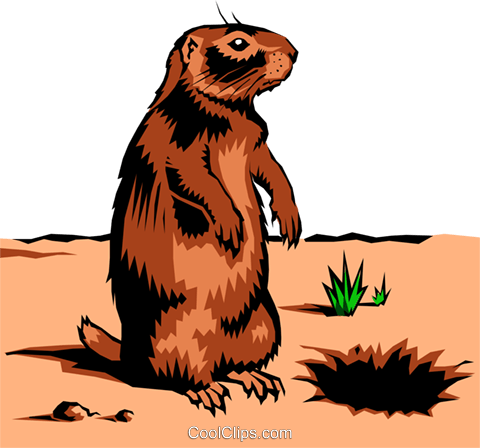 Gopher Royalty Free Vector Clip Art Illustration Anim0222 - Needs Of All Living Things (480x448)