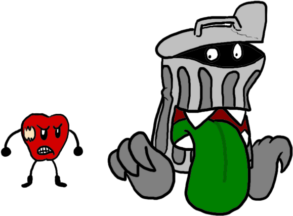 Garbage Can Monster For Masz52 By Blues-lesharpe - Garbage Can Monster For Masz52 By Blues-lesharpe (595x459)
