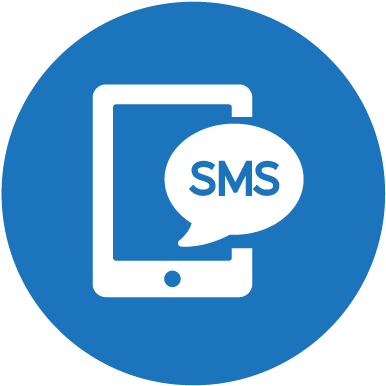 Sms And Mail Notification - Number 2 Blue Circle (396x396)