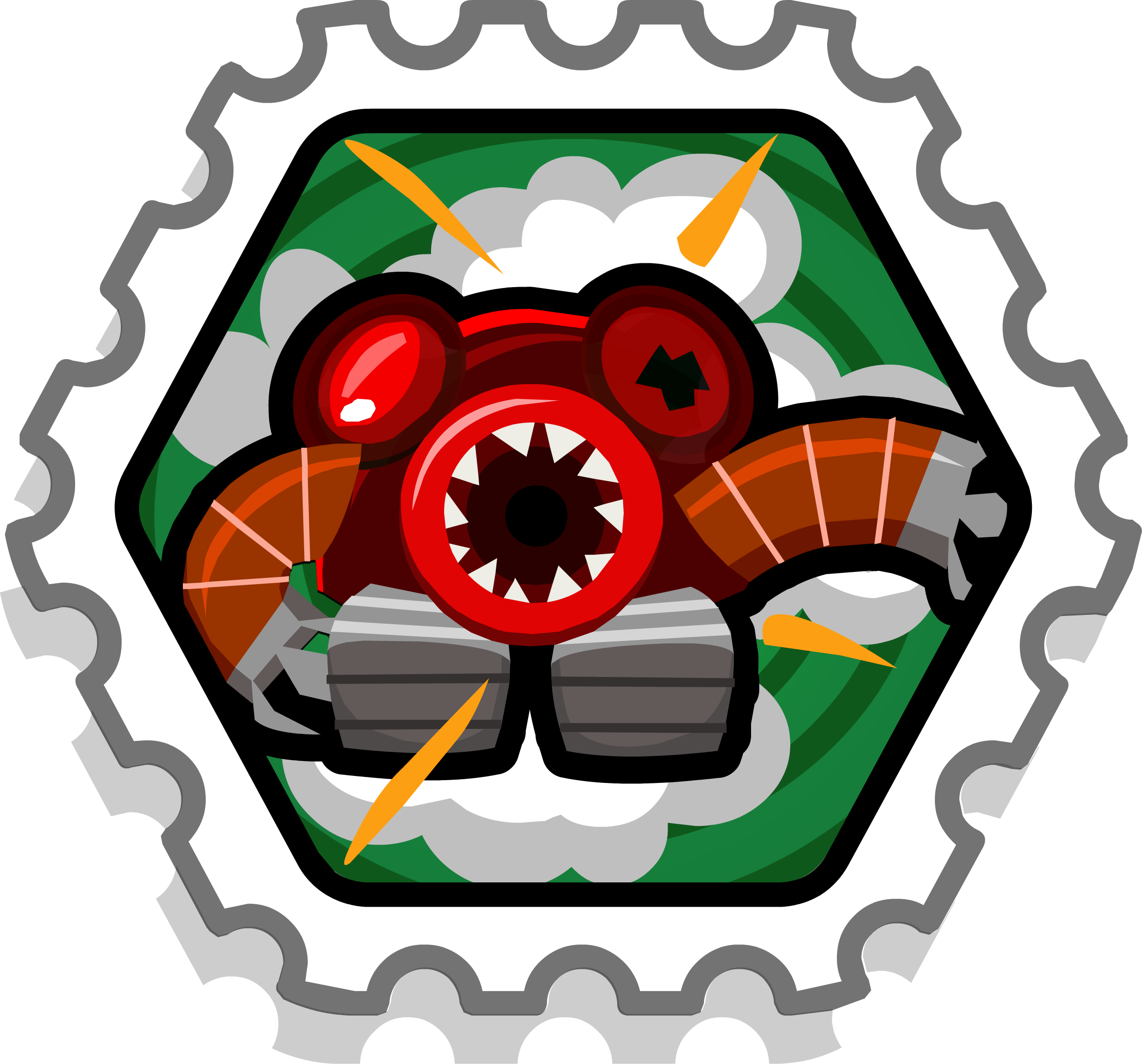 Stamps 300 Garbage Disposal - Club Penguin Stamps (2448x2279)