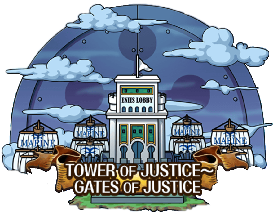 Gates Of Justice - One Piece Treasure Cruise Tower Of Justice (912x696)