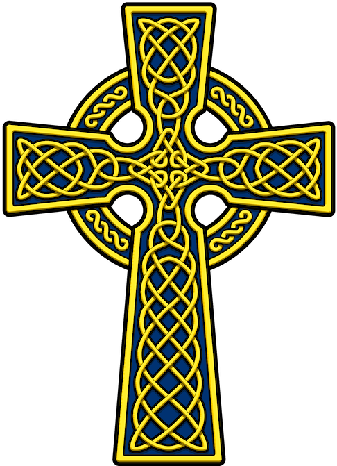 Celtic Cross Clip Art - Celtic Cross Free Clipart (500x676)